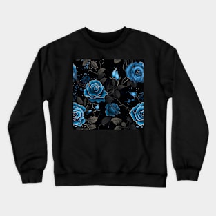 Blue Roses Crewneck Sweatshirt